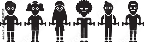 Foosball silhouettes