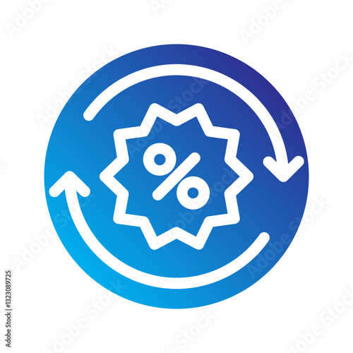    exchange  percentage  swap  finance  trading  investment  conversion  money  rate  market Solid gradient icon