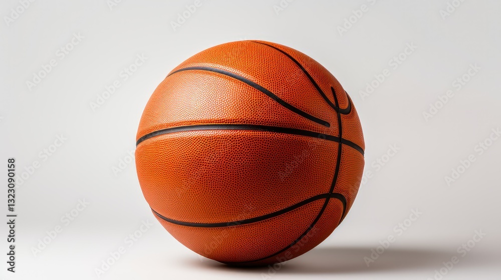 Fototapeta premium texture basketball white background