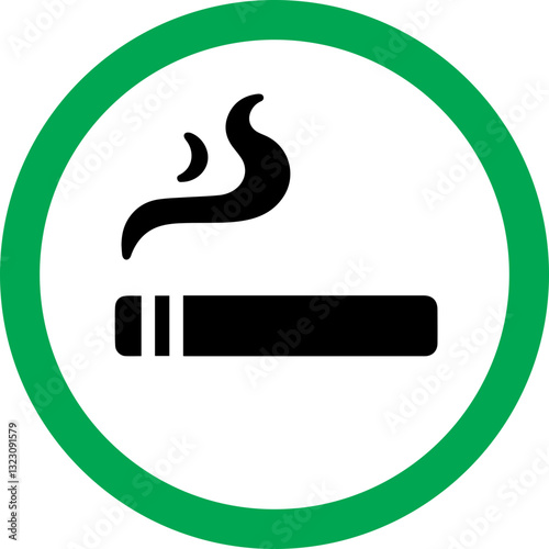 Smoking Area Icons – Designated Cigarette Smoking Signs