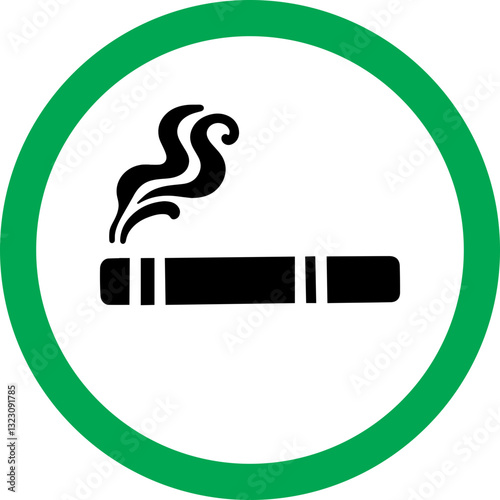 Smoking Area Icons – Designated Cigarette Smoking Signs