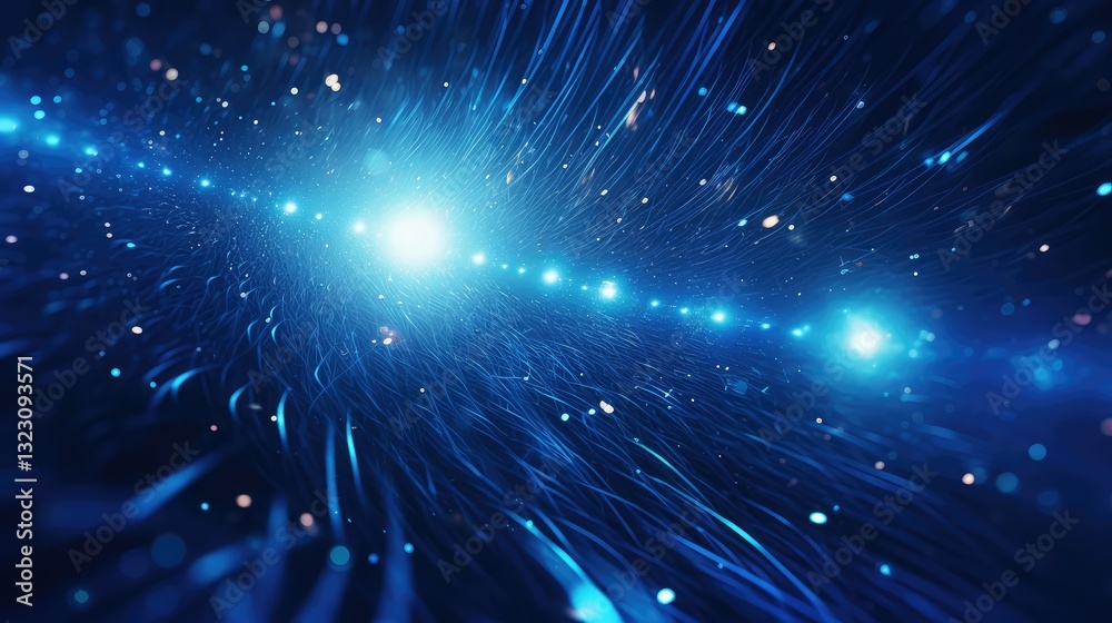 Fototapeta premium surface blue lights background