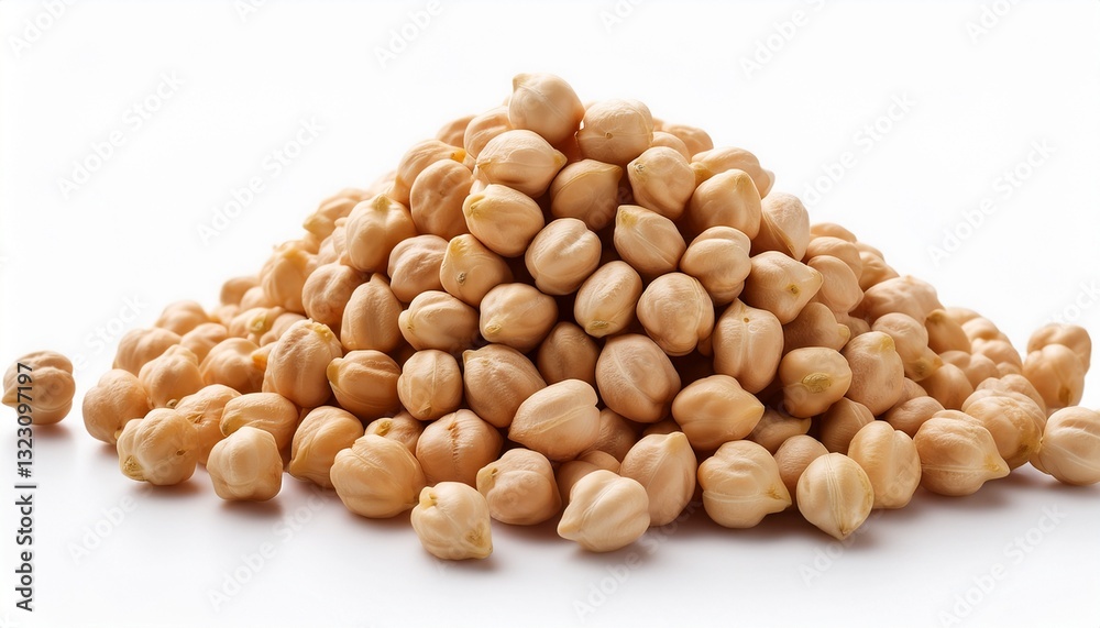pile chickpeas close up on a white background isolated pile chickpeas close up on a white background isolated