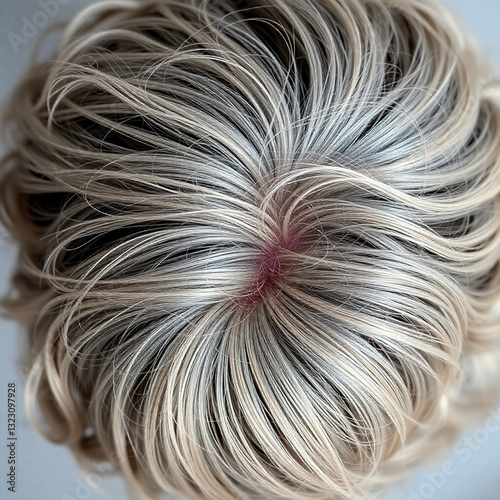 Obraz na płótnie white hair / gray hair w salonie
