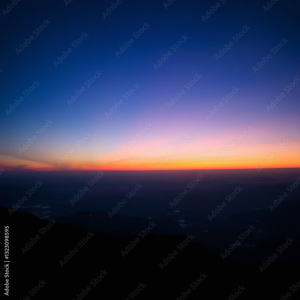 Breathtaking sunset over a tranquil landscape Breathtaking sunset over a tranquil landscape