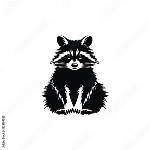 raccoon vector silhouette