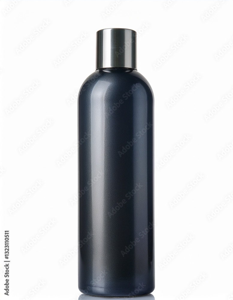 Sleek dark-colored bottle with a silver cap. Perfect for showcasing your product. Sleek dark-colored bottle with a silver cap. Perfect for showcasing your product.
