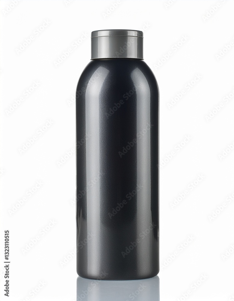 Sleek dark gray bottle with a matching cap, perfect for showcasing your product. Simple, clean design. Sleek dark gray bottle with a matching cap, perfect for showcasing your product. Simple, clean design.