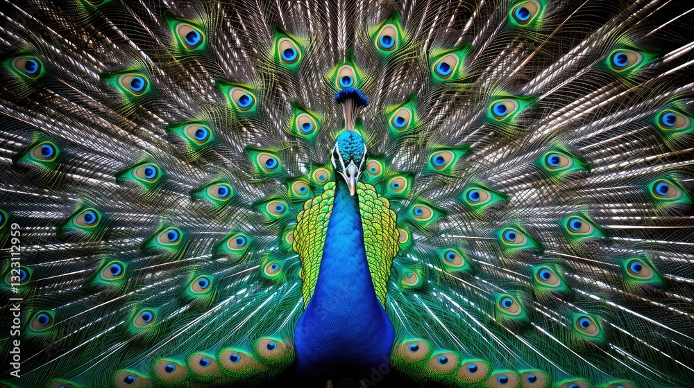 Obraz premium iridescent leader blue