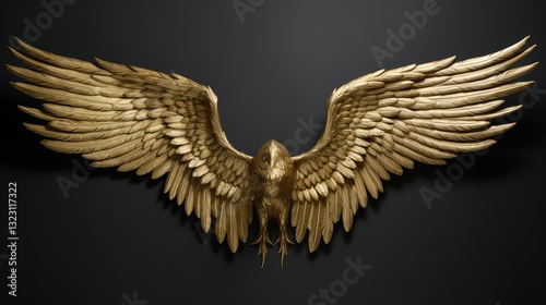 museum gold eagle wings