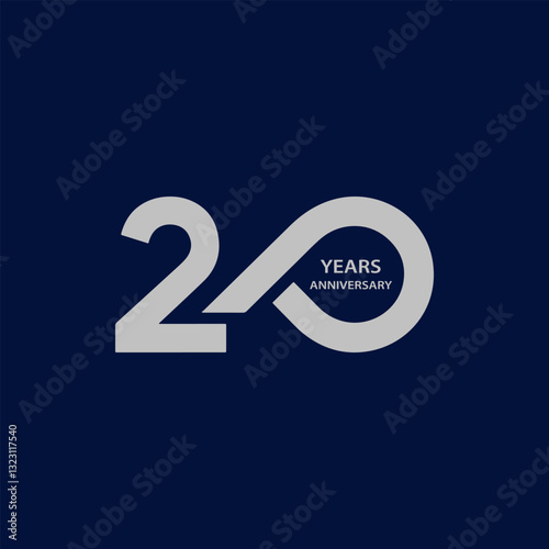 Creative anniversary logo for celebration. Corporate. Offers a modern and stylish solution with vector design concept.