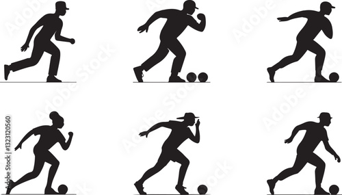 Bowling silhouettes