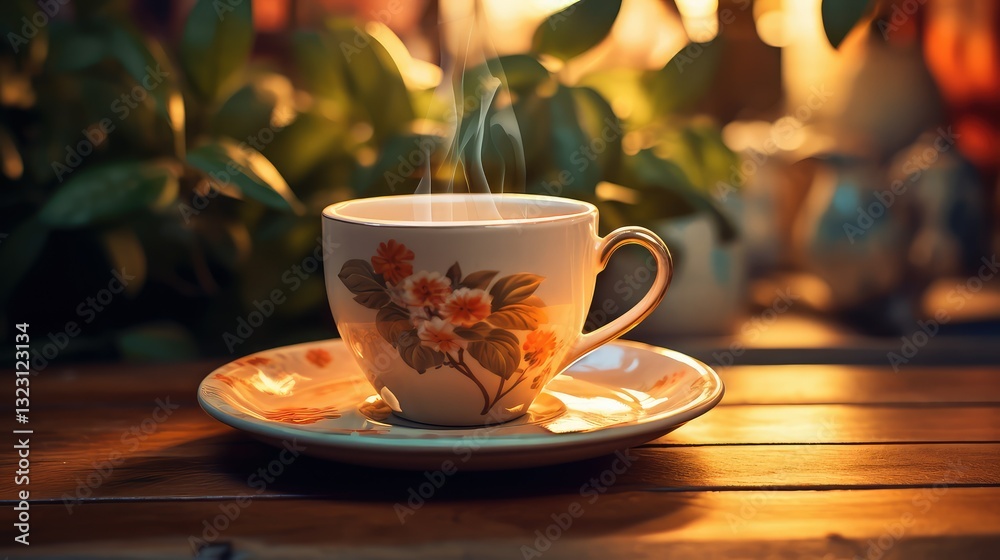 Fototapeta premium worn coffee cup isolated