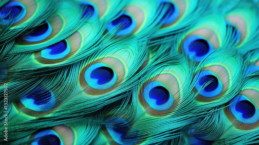 Obraz premium shimmer blue and green gradient