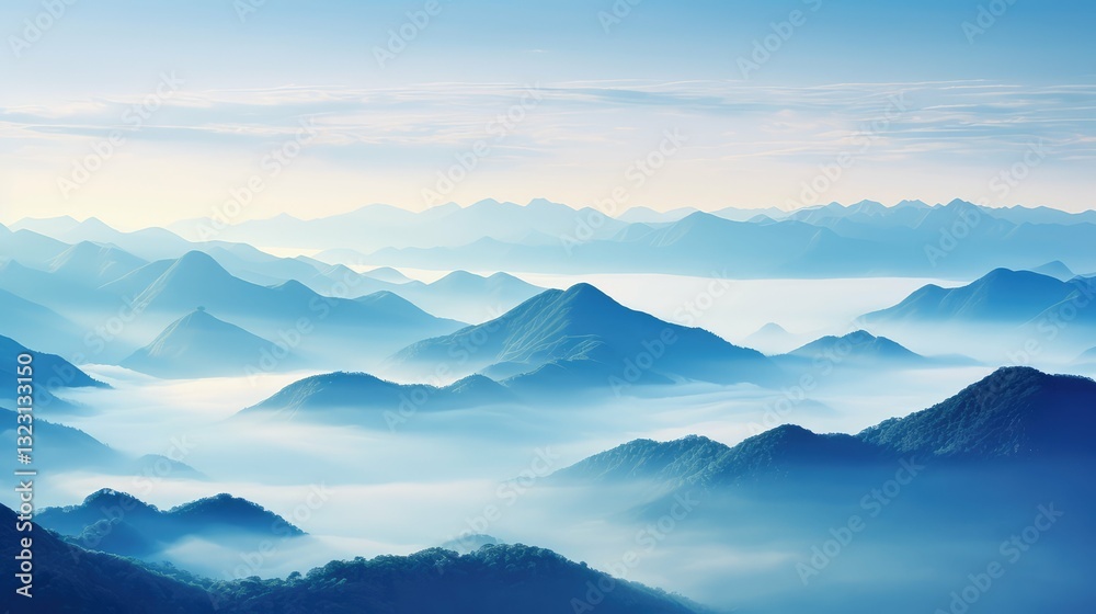 Obraz premium view blue clouds