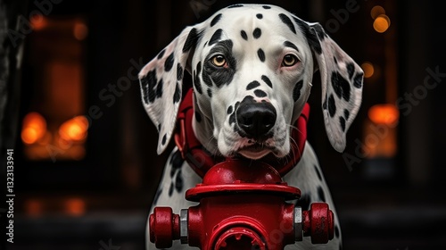 red dog fire hat