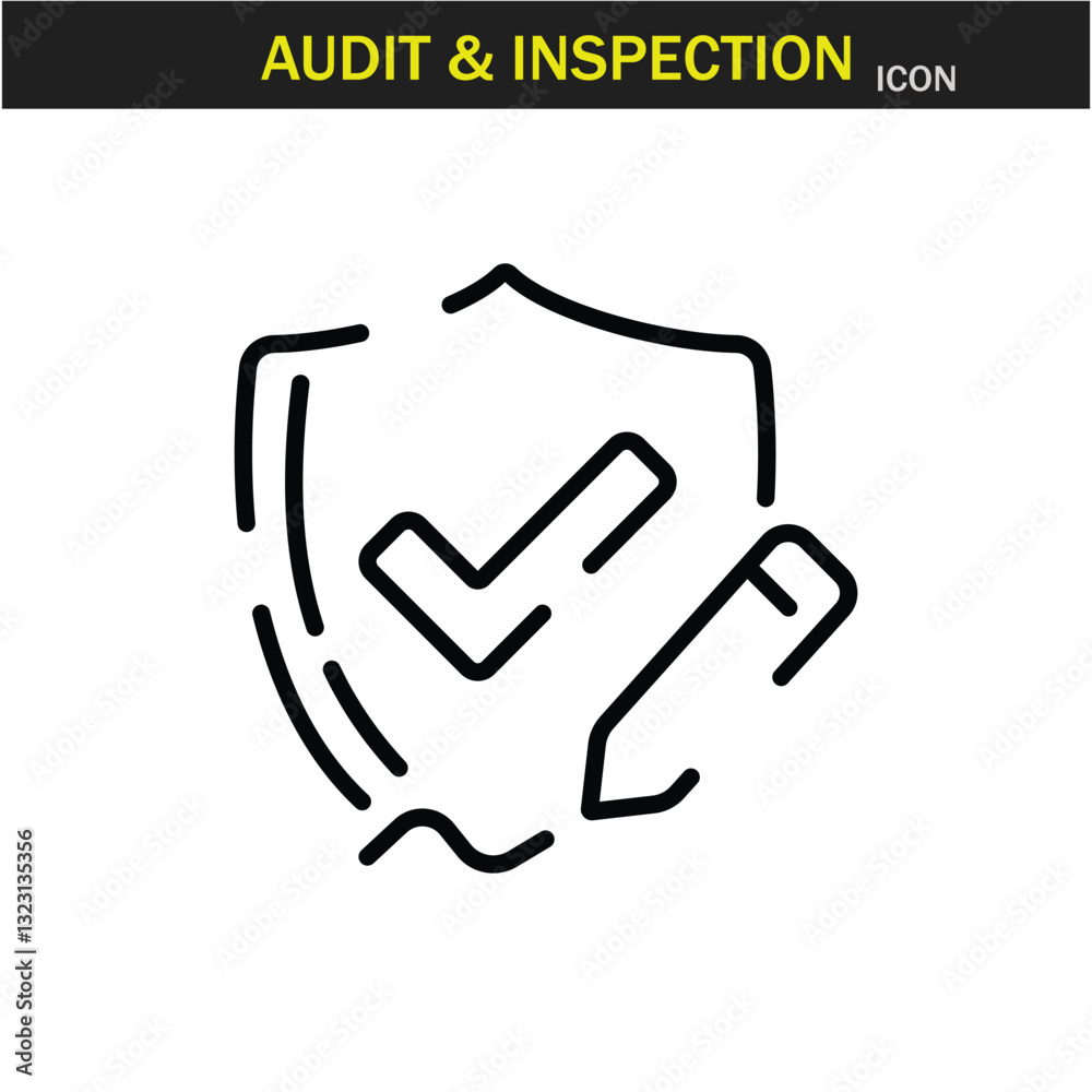 Audit and inspection outline stroke icon. editable stroke icon. Examination, testing, quality control, check, inspect, collection etc. Vector illustration. EPS10 Audit and inspection outline stroke icon. editable stroke icon. Examination, testing, quality control, check, inspect, collection etc. Vector illustration. EPS10