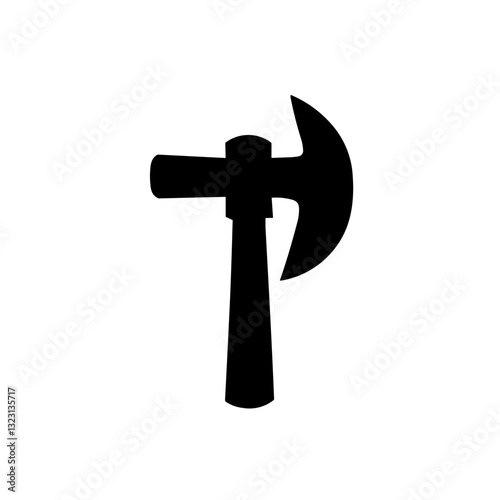 Minimalist Hatchet Axe Icon
