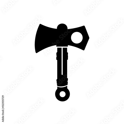 Minimalist Hatchet Axe Icon