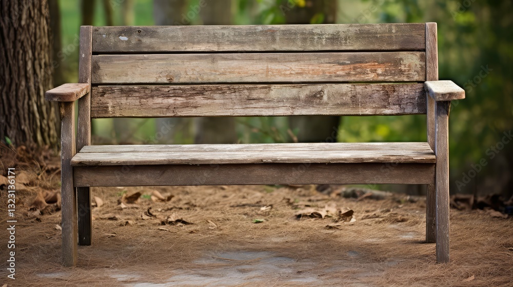 Naklejka premium bench recycled wood