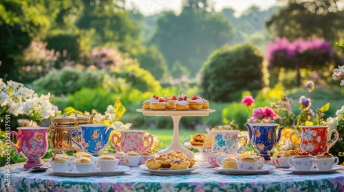 Enchanting Afternoon Tea Party in a Lush Garden