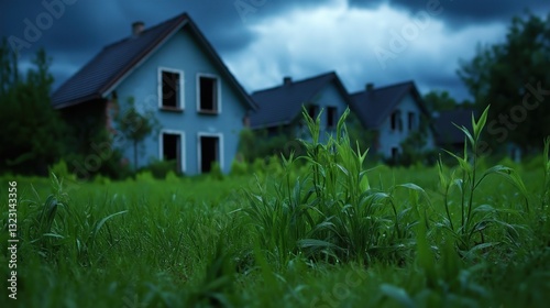 Wallpaper Mural Abandoned Village After Climate Disaster Scene Torontodigital.ca