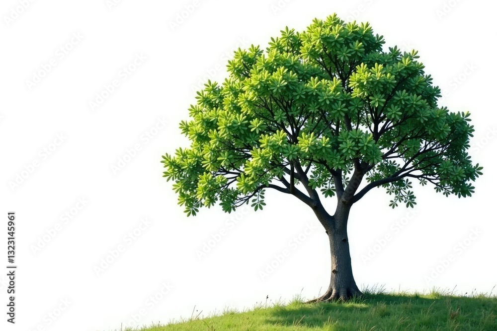 Isolated tree branches stretching towards the sky on a white background, branch, landscape Isolated tree branches stretching towards the sky on a white background, branch, landscape