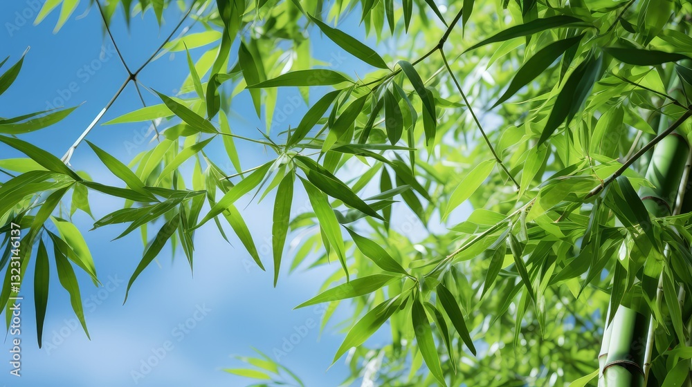 Obraz premium green chinese bamboo tree