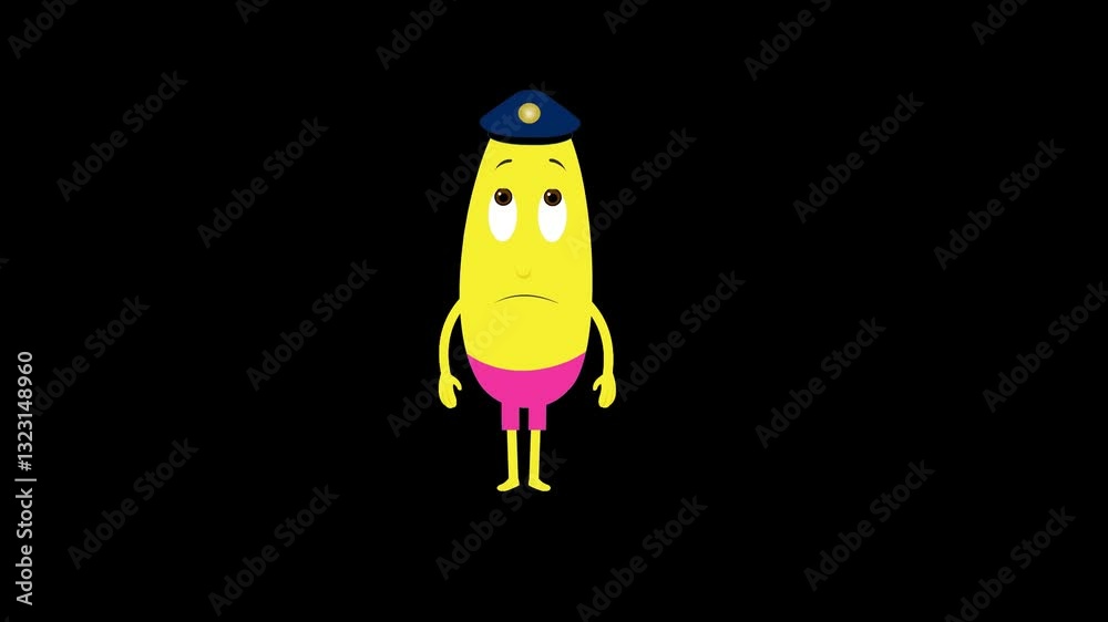 A smooth animation finishing an upward glance, adding realism to expressions.