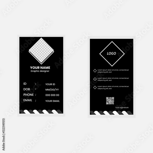 Simple and modern id card design