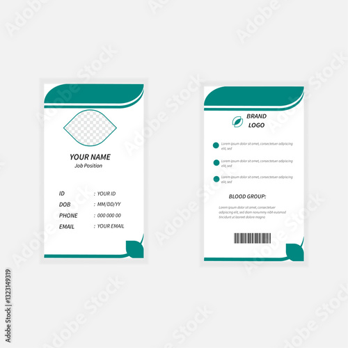 Simple and modern id card design