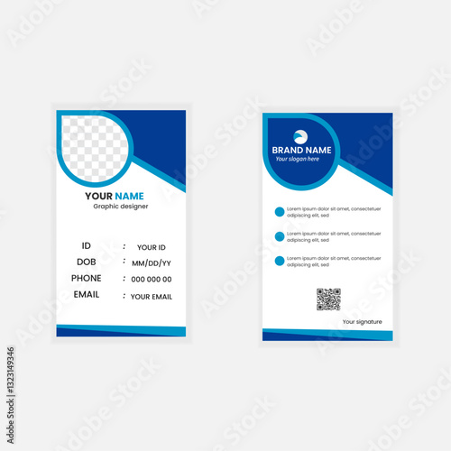 Simple and modern id card design