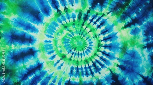color green and blue tie dye