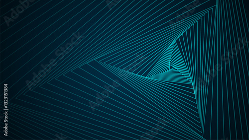Dark background with triangle shapes arranged in an orderly and dimensional manner.