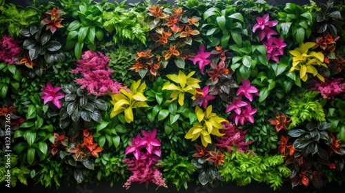 flowers artificial living wall