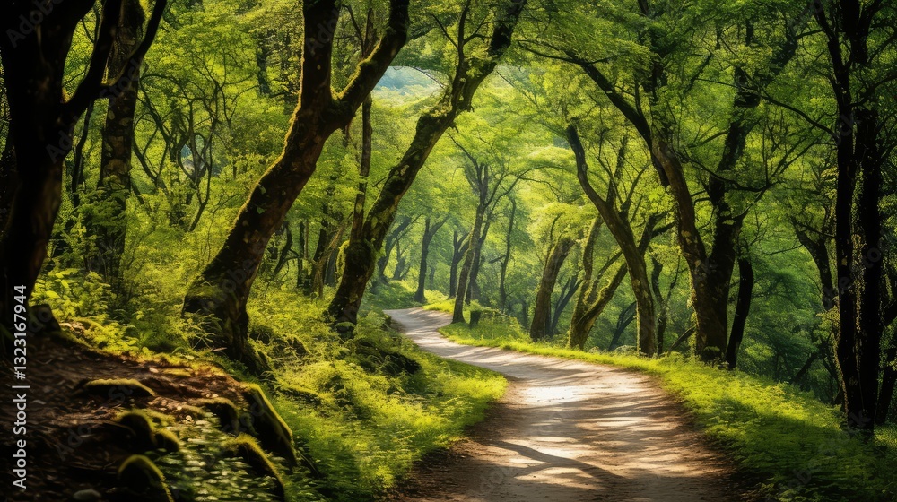 Naklejka premium neutral green travel