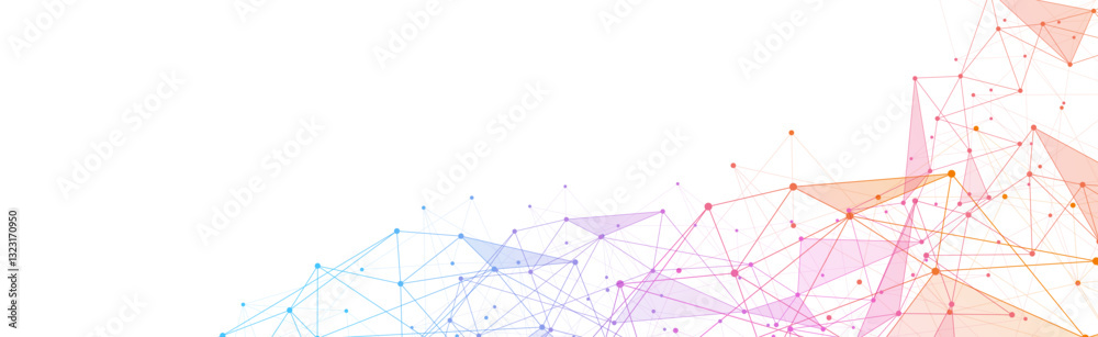 Geometric connected background. Connecting dots and lines. Global network connection. Banner template for technology. Geometric connected background. Connecting dots and lines. Global network connection. Banner template for technology.