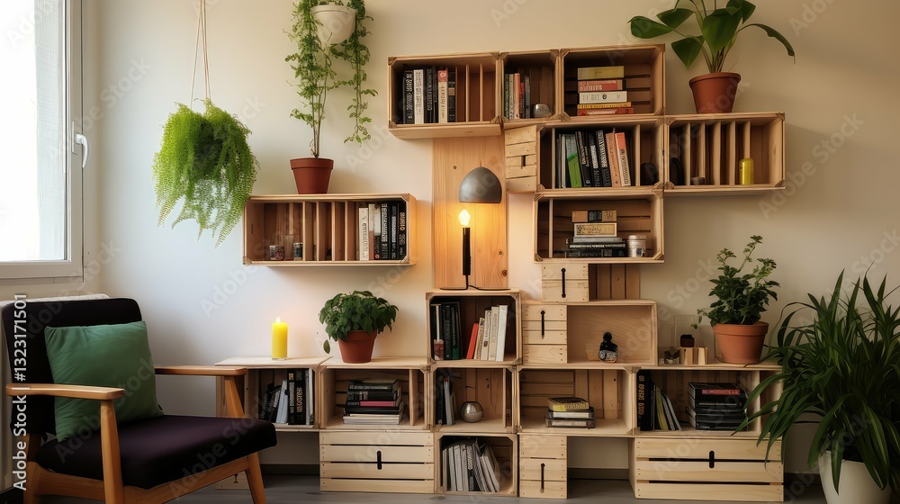 Fototapeta premium project wine boxes