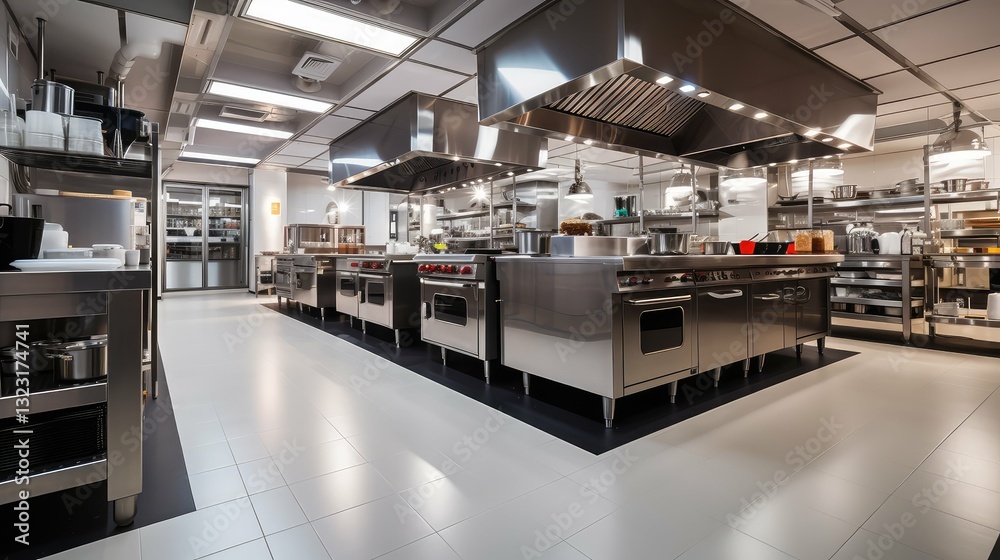 Fototapeta premium durable commercial kitchen floor