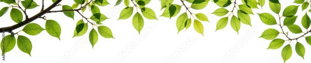 Isolated tree branches with leaves on white background, wood, isolated, branches Isolated tree branches with leaves on white background, wood, isolated, branches