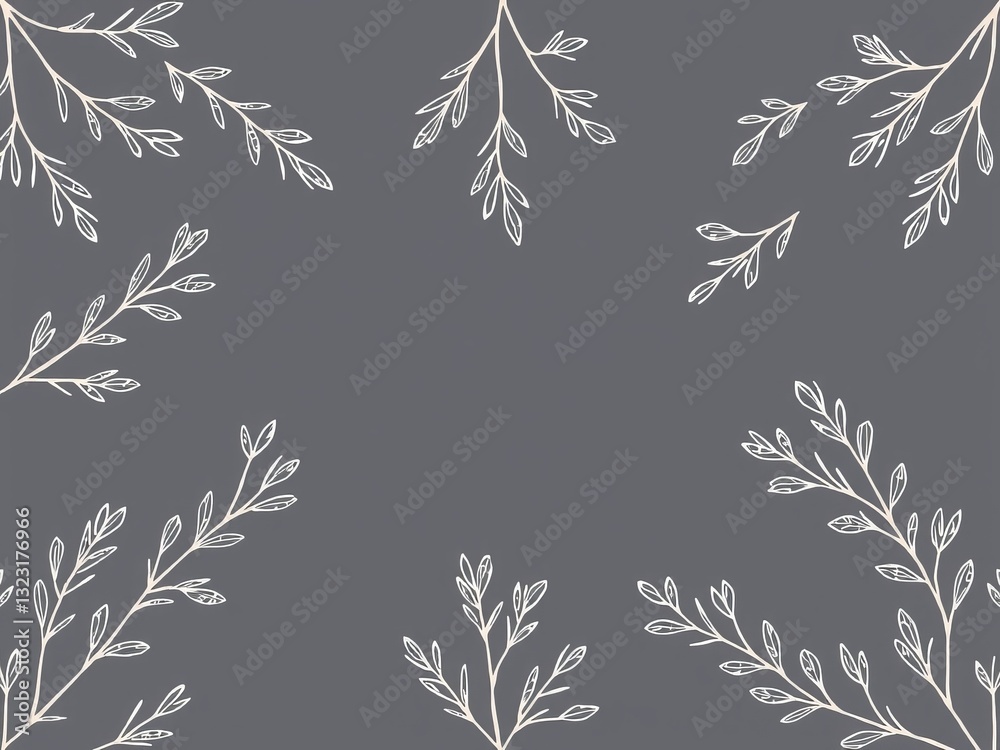 Fototapeta premium Lush green wallpaper featuring a pattern of leaves creating a natural and refreshing atmosphere