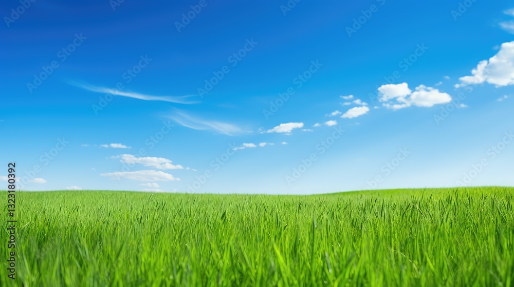 Obraz premium grass background green and blue