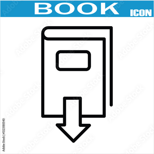 Book line icon. Open brochure, dictionary, learning, encyclopedia education, information reference vector illustration. Outline signs for library. Editable Stroke.   booklet and flyer icons. EPS 10.