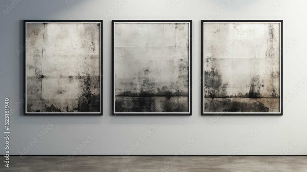 Fototapeta premium black grunge metal frame