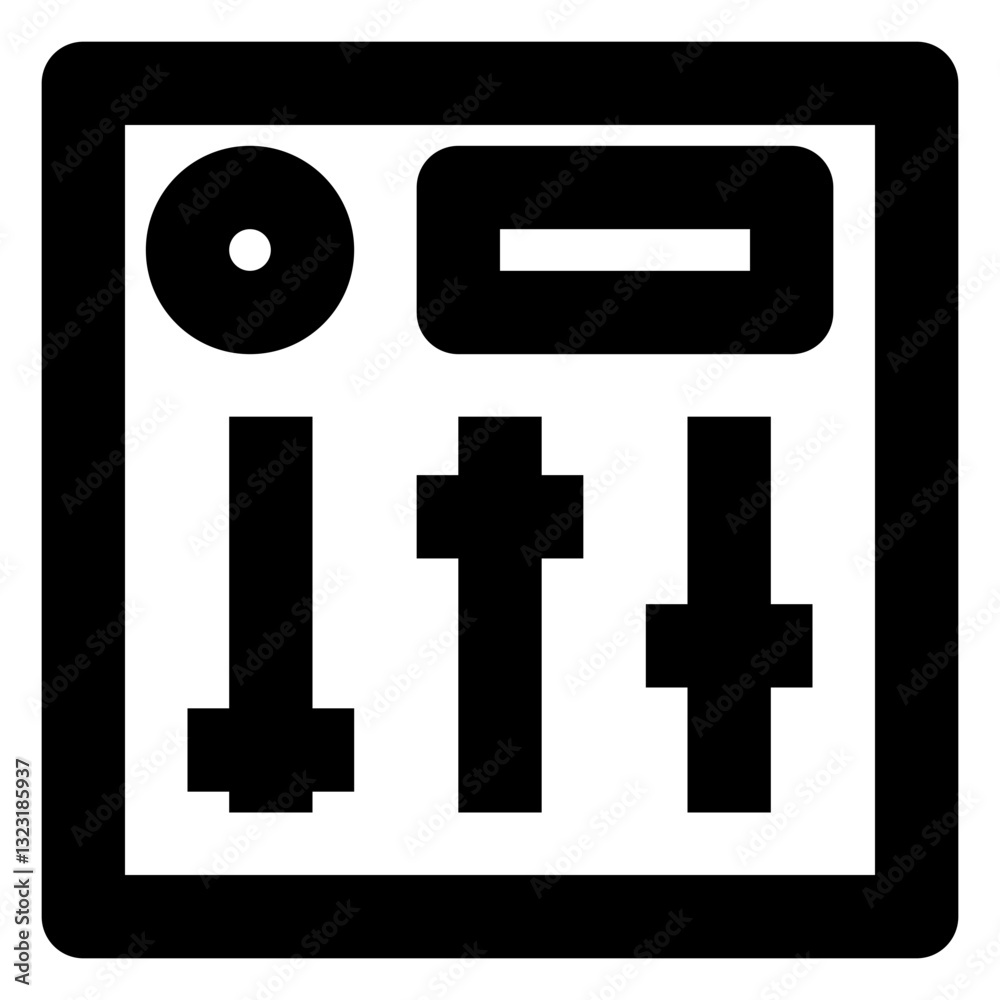 Obraz premium video and movie regular icon