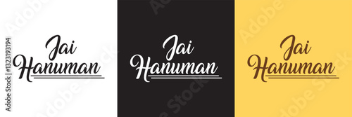 Jai Hanuman, calligraphy design banner, Indian god, lord hanuman ji, shri hanuman, bajarang bali. Happy Hanuman Jayanti" festival of India . 