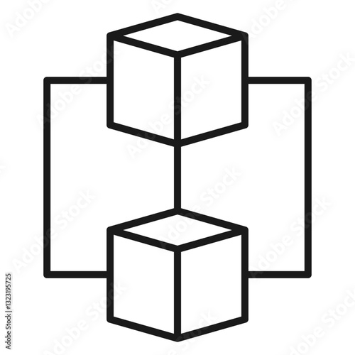 Blockchain Line icon