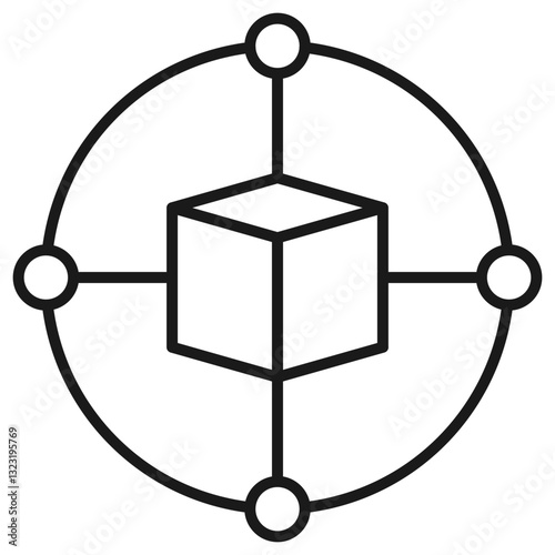 Blockchain Line icon