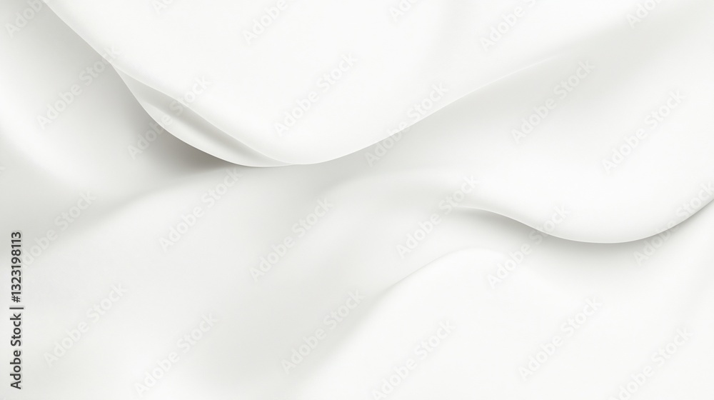 Abstract white fabric texture with soft waves and folds. Abstract white fabric texture with soft waves and folds.