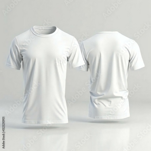 Blank t-shirt mockup different angles of shirt can be used for multipurpose